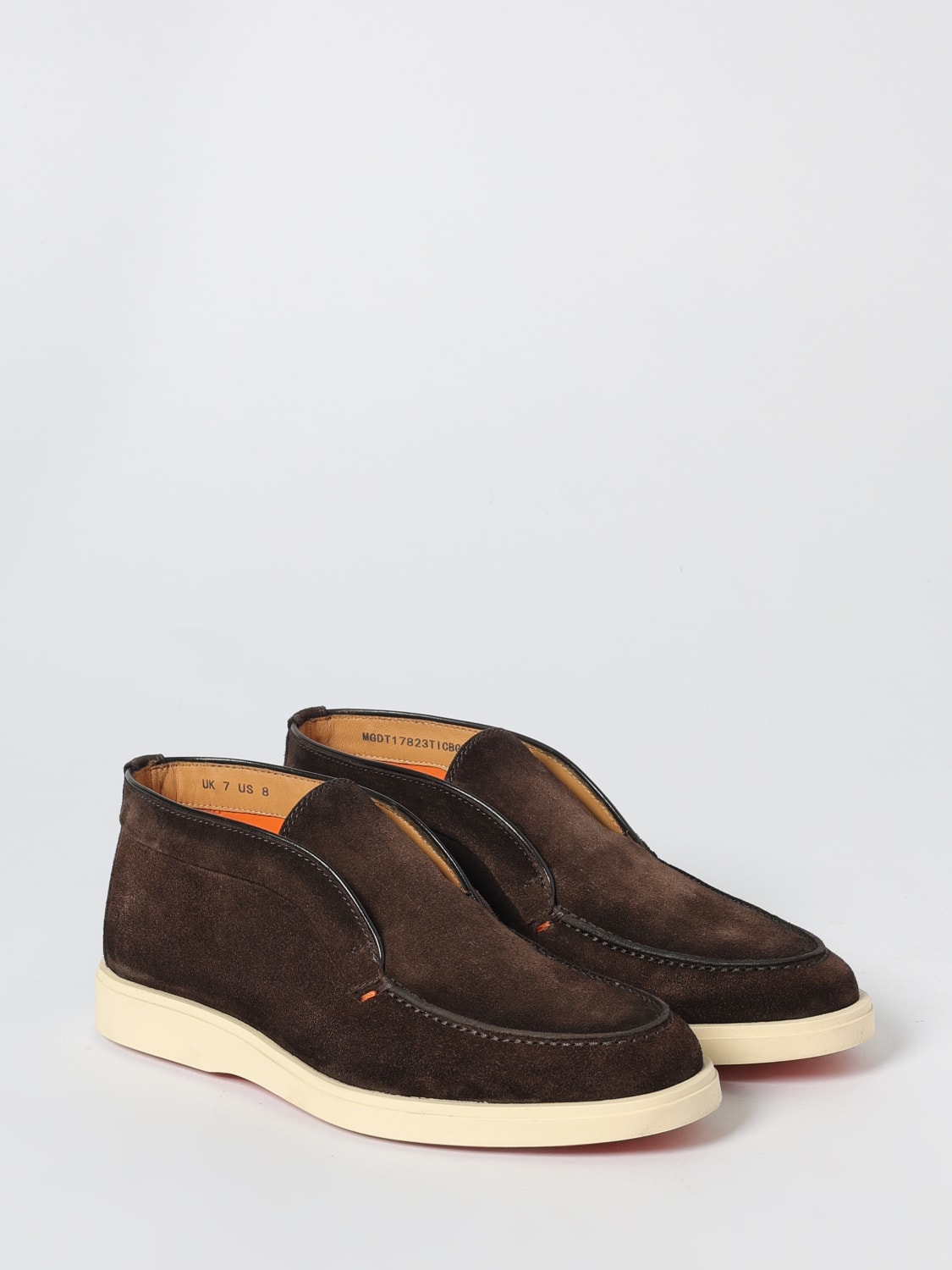 SANTONI STIEFELETTEN: Mokassins herren Santoni, Leder - Img 2