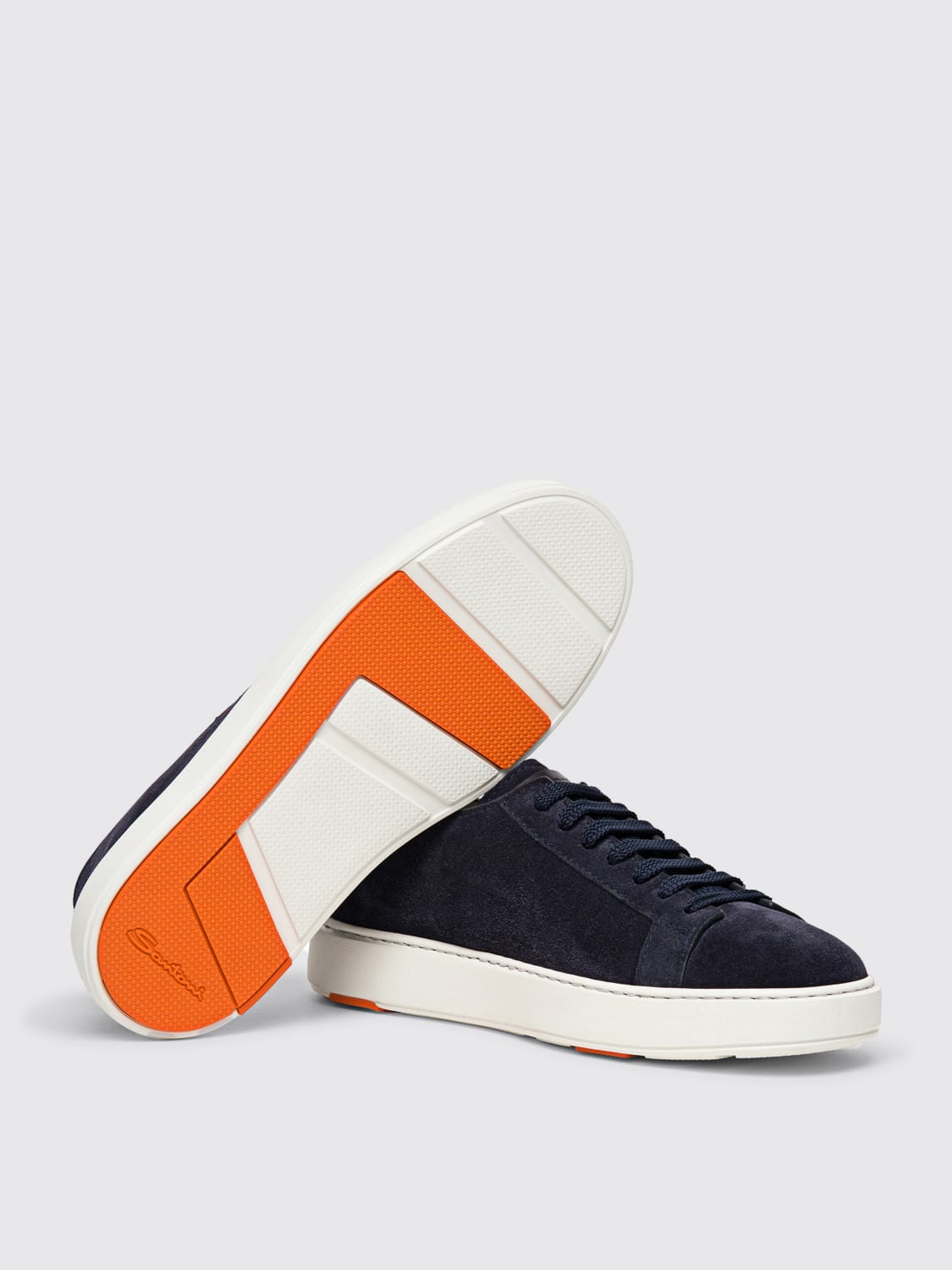 SANTONI SNEAKERS: Sneakers men Santoni, Blue - Img 5