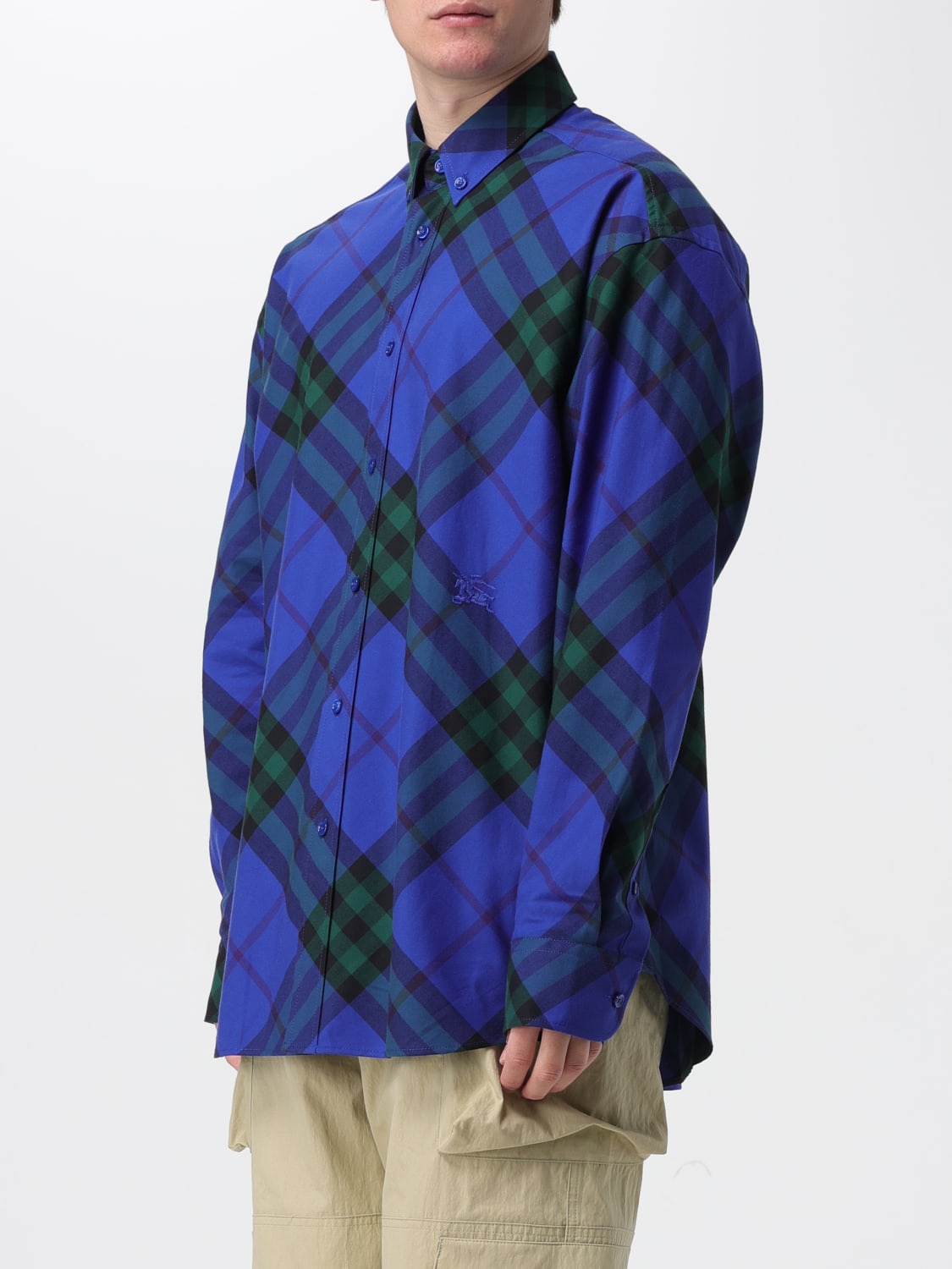 Burberryシャツ Burberry Vintage-Check Patterned Button-Up Cotton Shirt