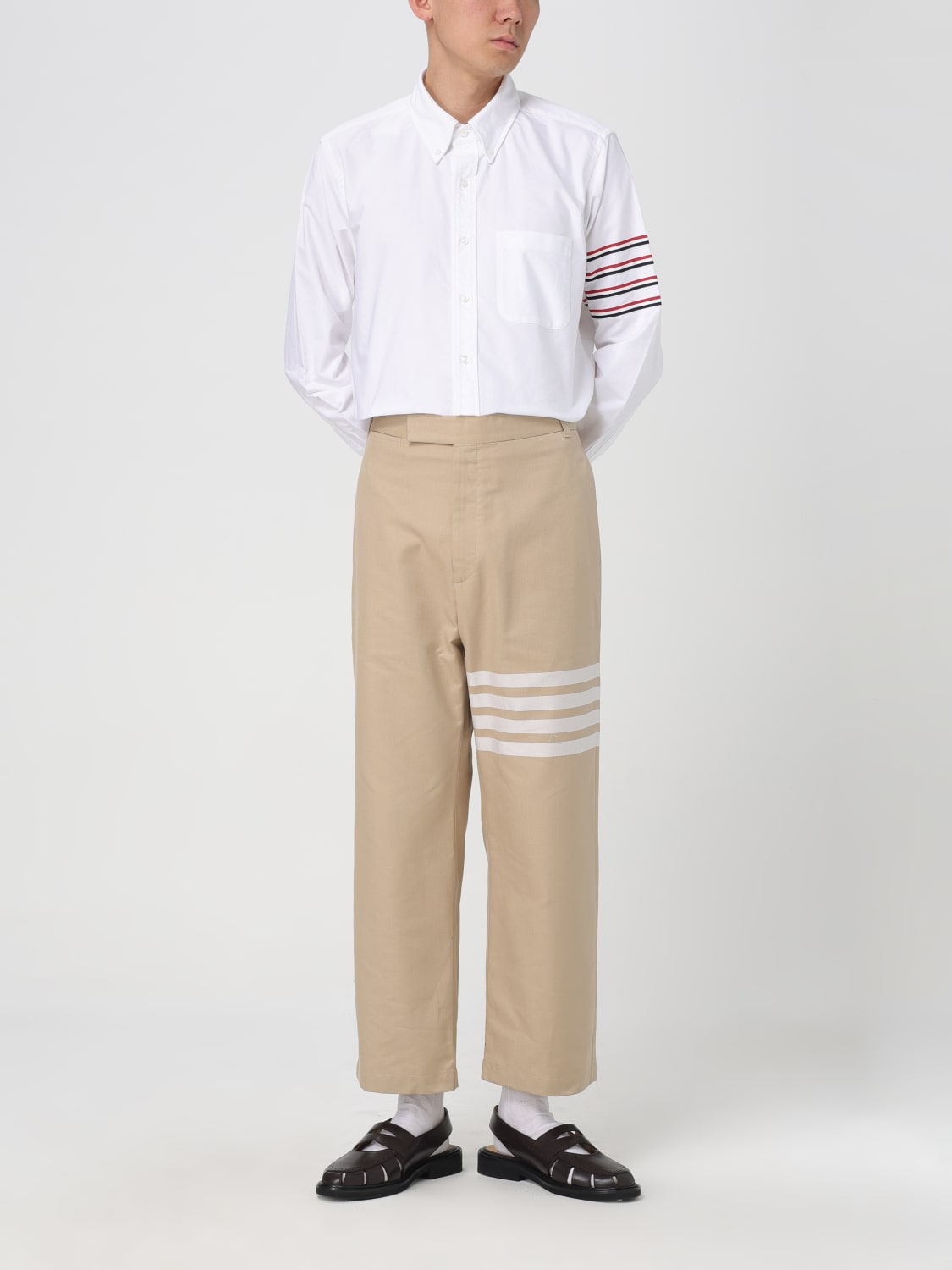 THOM BROWNE PANTALONE: Pantalone uomo Thom Browne, Marrone - Img 2