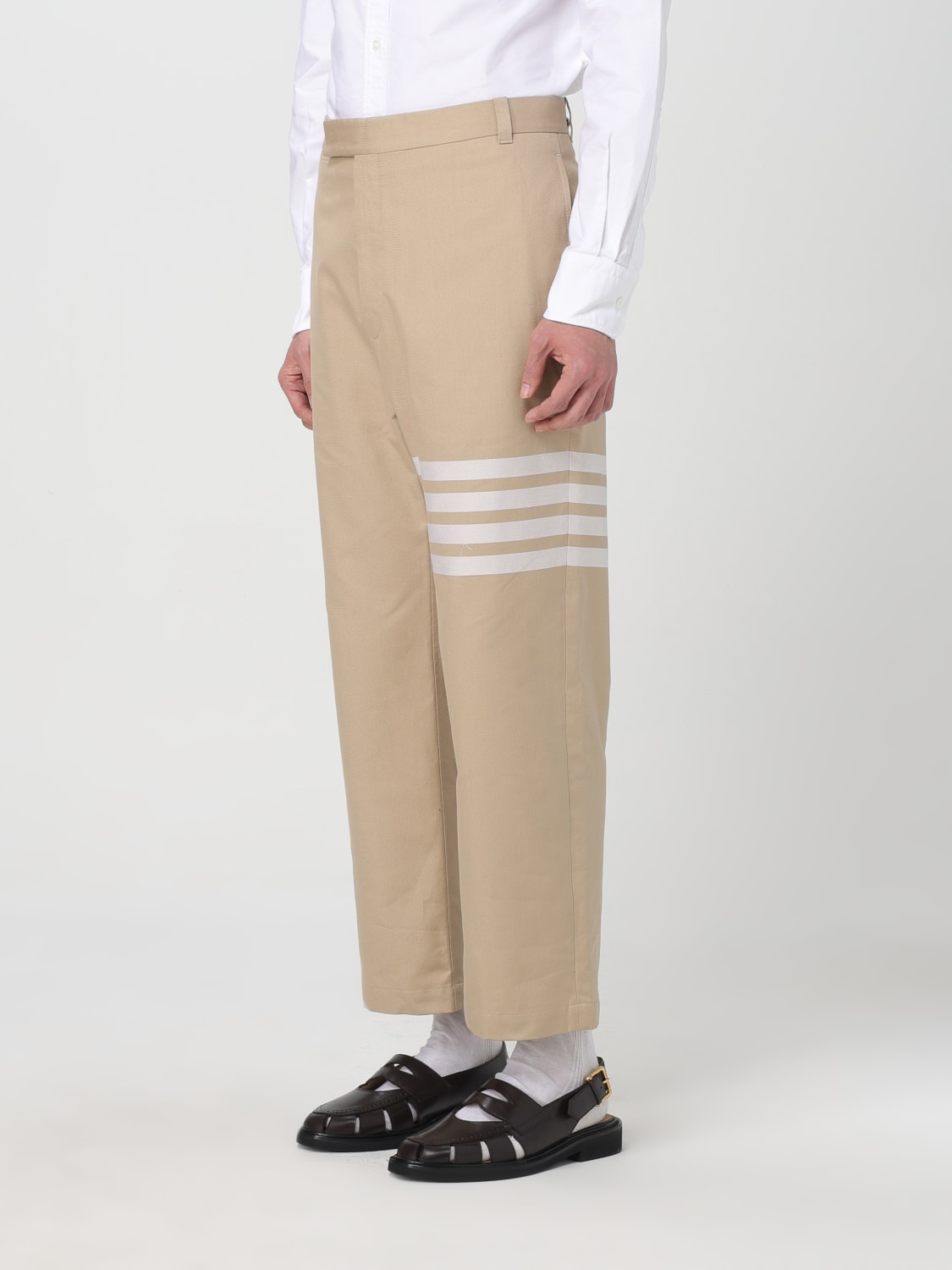 THOM BROWNE PANTALONE: Pantalone uomo Thom Browne, Marrone - Img 4