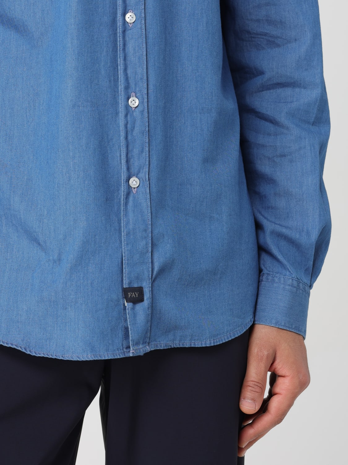 FAY SHIRT: Shirt men Fay, Denim - Img 3