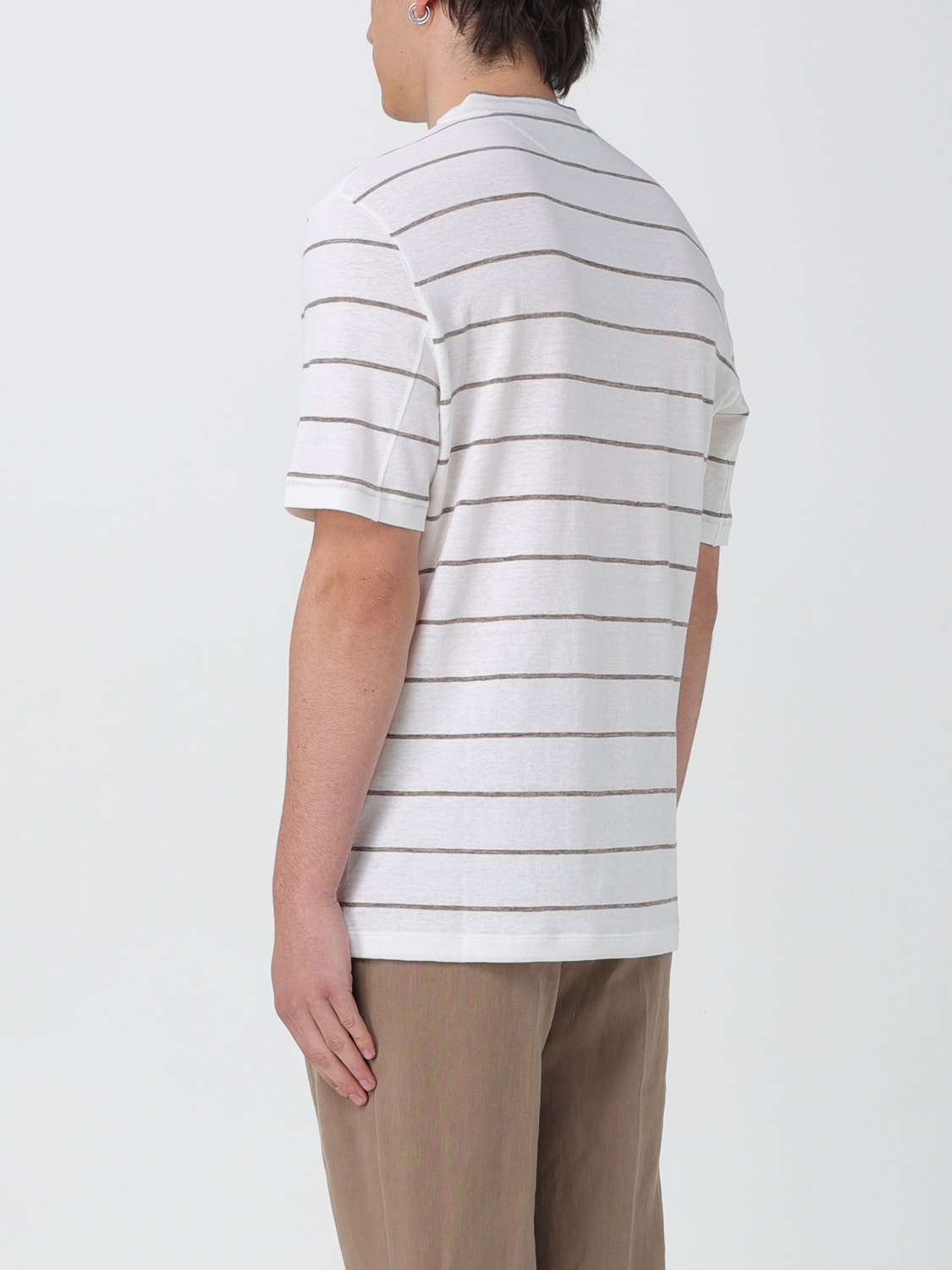 BRUNELLO CUCINELLI Tシャツ: Tシャツ メンズ Brunello Cucinelli, ブラウン - Img 3