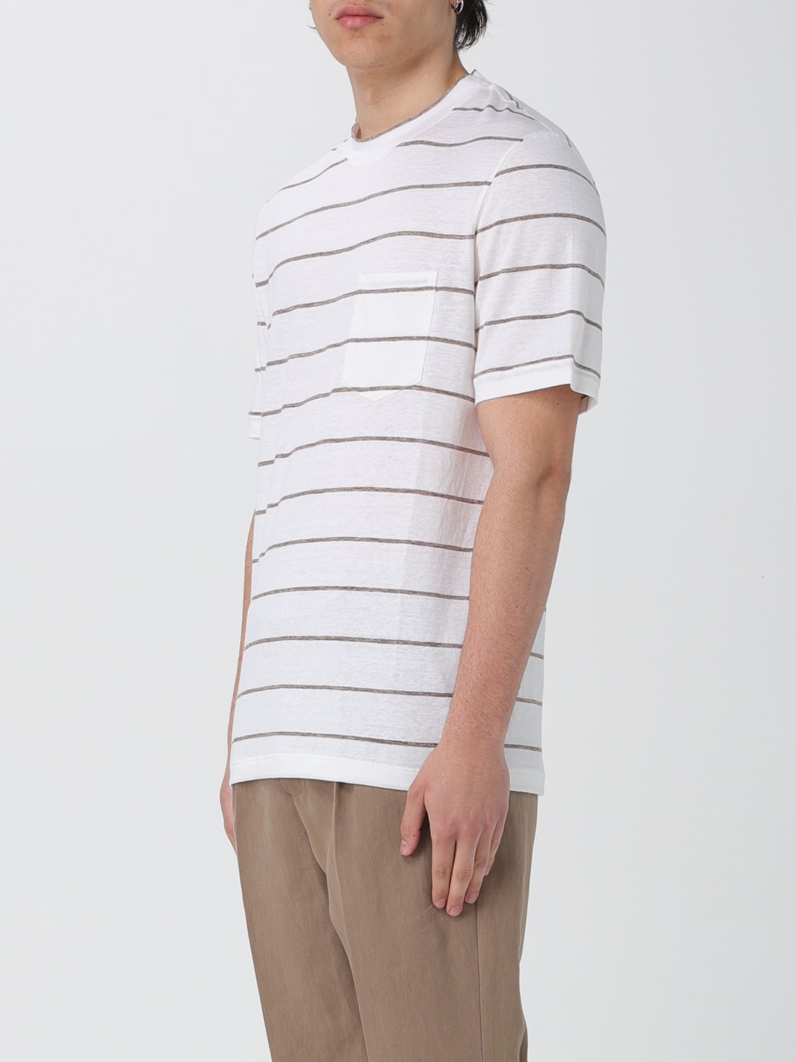 BRUNELLO CUCINELLI Tシャツ: Tシャツ メンズ Brunello Cucinelli, ブラウン - Img 4