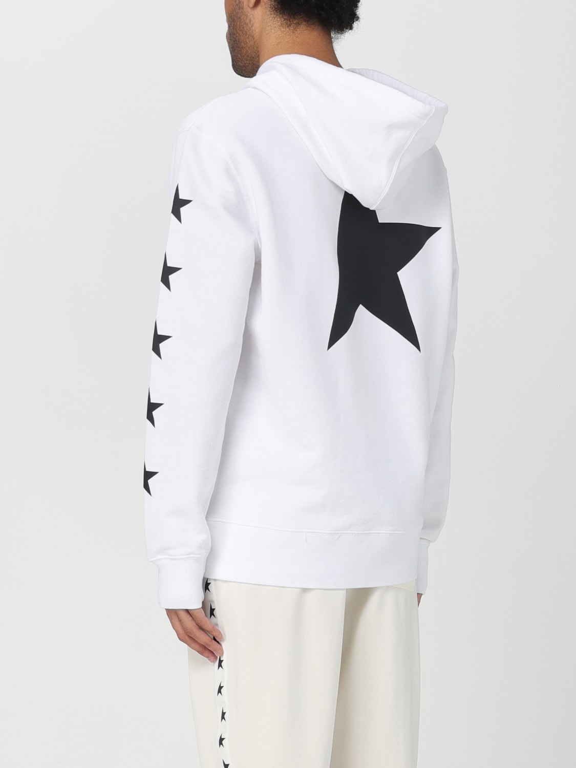 パーカー・フーディ GOLDEN GOOSE Men Hoodies GMP01224 P00053410658 White GOLDEN GOOSE: Sweatshirt men - White | Golden Goose