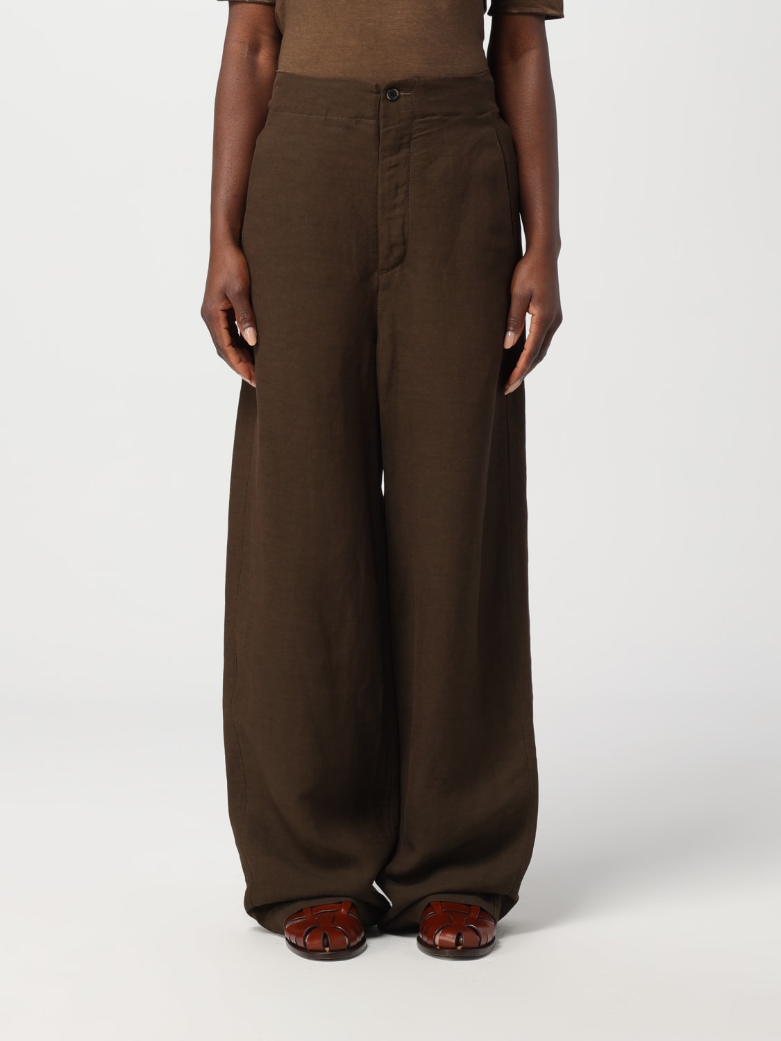 パンツ UMA WANG Women Straight Pants UW3016 UW500ROSE Brown UMA WANG: Pants woman - Brown | Uma Wang pants UP3016 online