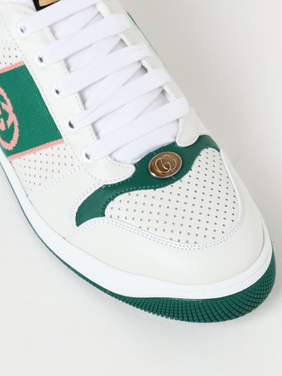 スニーカー GUCCI Men Sneakers White 765054AACV8 9055 GUCCI: Sneakers men - Green | Gucci sneakers 765054AACV8