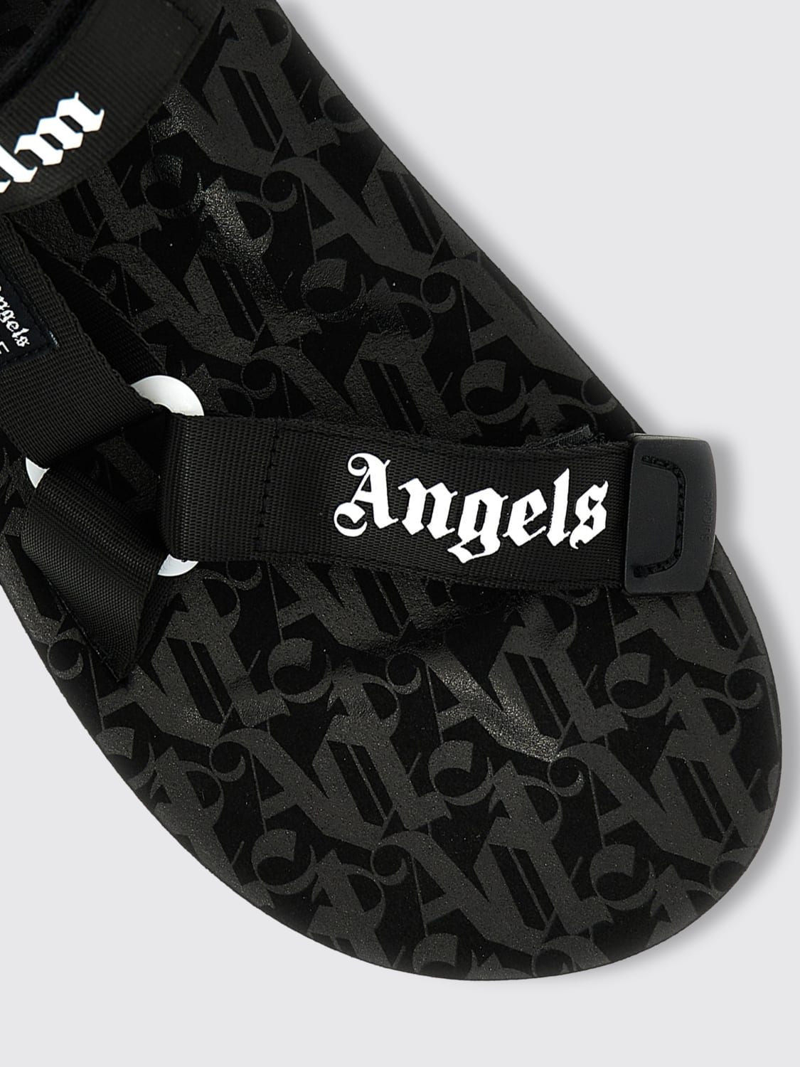 PALM ANGELS SANDALI: Sandalo Depa Palm Angels x Suicoke in nylon , Nero - Img 4