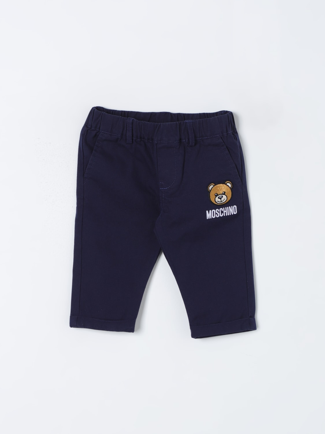 MOSCHINO PANTS: Pants kids Moschino Baby, Blue - Img 1