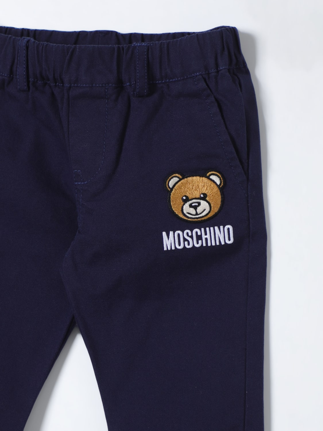 MOSCHINO PANTS: Pants kids Moschino Baby, Blue - Img 3