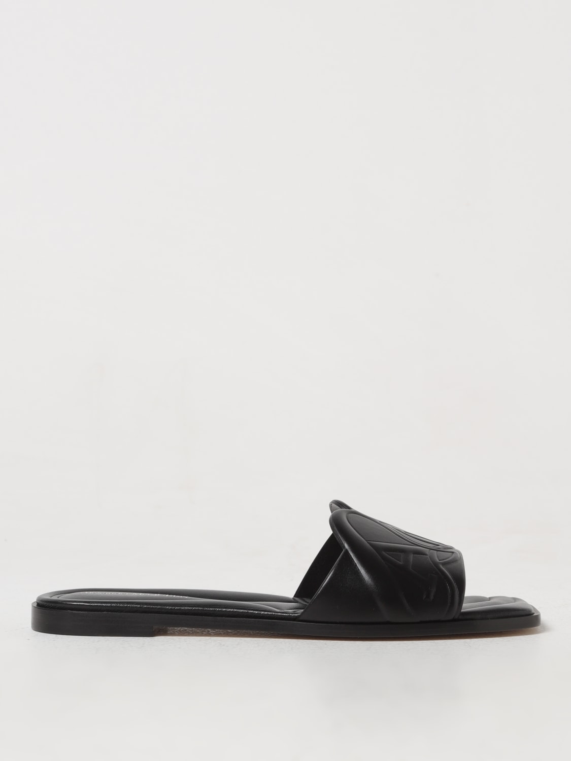 McQueen Outlet: Shoes woman - Black | McQueen flat sandals