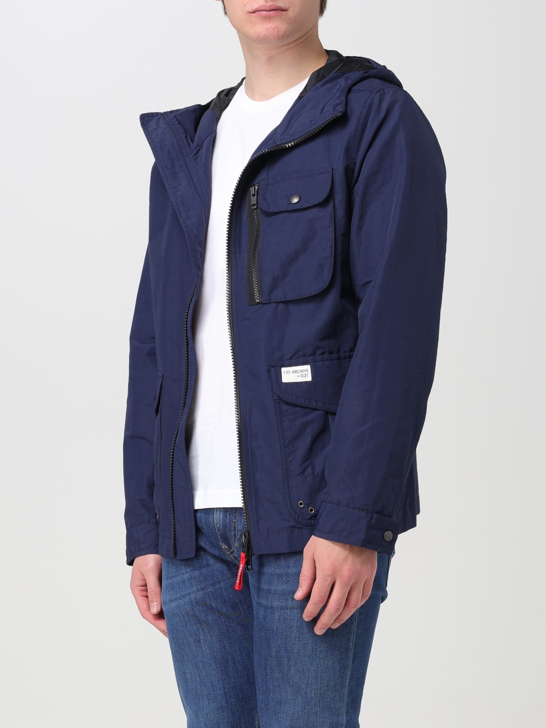 FAY JACKET: Jacket men Fay, Blue - Img 4