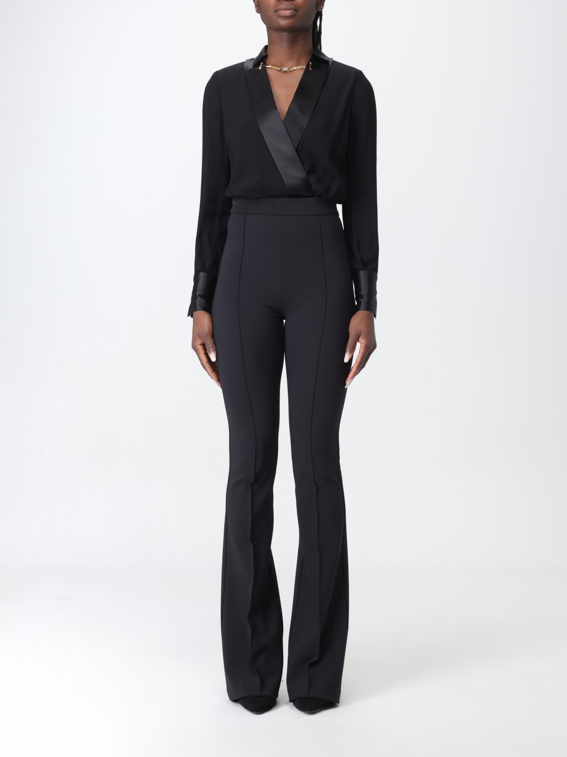 ELISABETTA FRANCHI PANTS: Pants woman Elisabetta Franchi, Black - Img 1