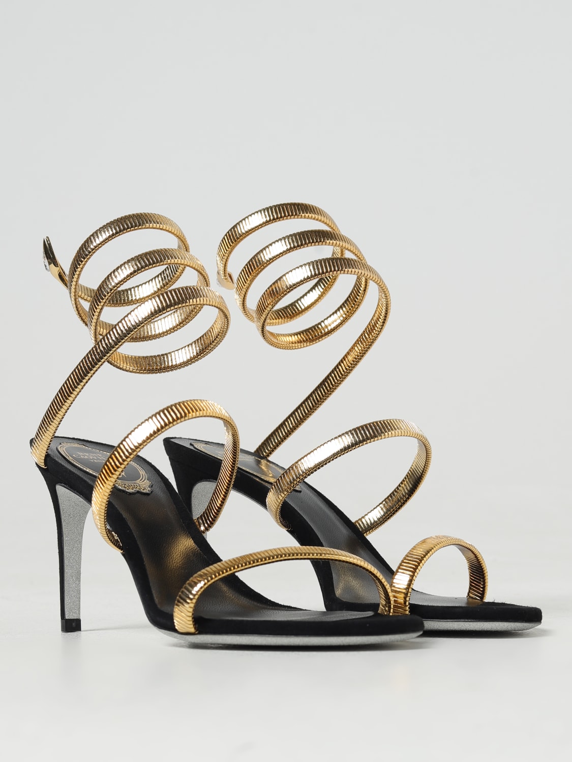 RENE CAOVILLA: High heel shoes woman - Gold | Rene Caovilla heeled ...