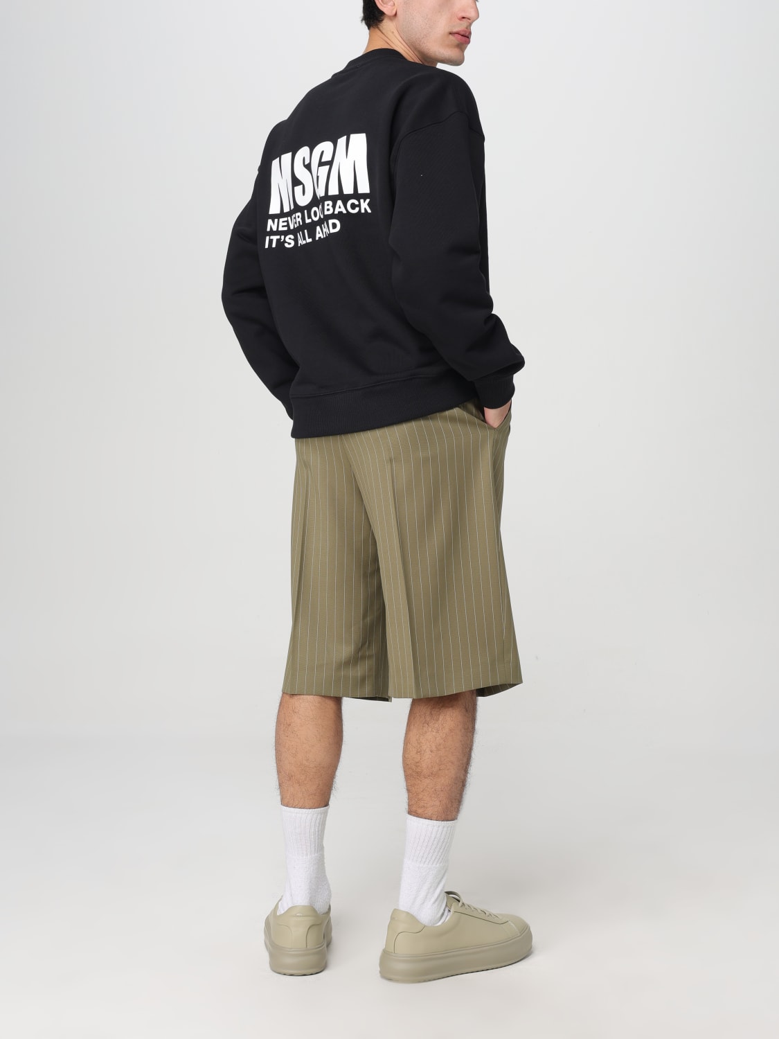 MSGM SWEATSHIRT: Sweatshirt men MSGM, Black - Img 2