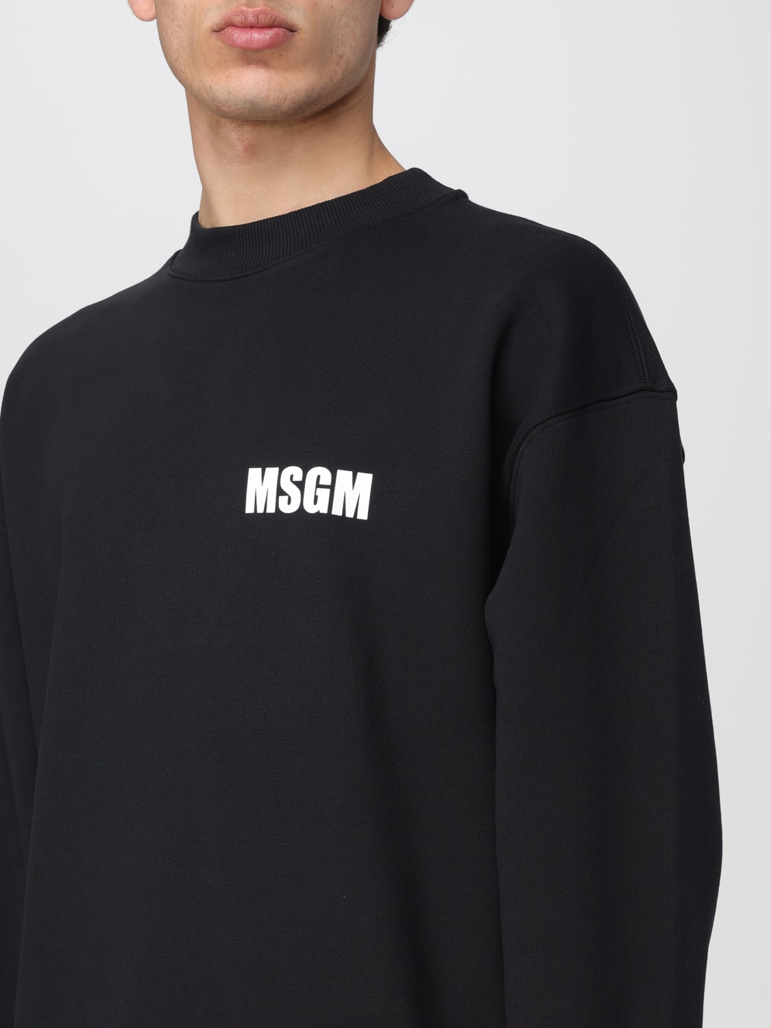 MSGM SWEATSHIRT: Sweatshirt men MSGM, Black - Img 4