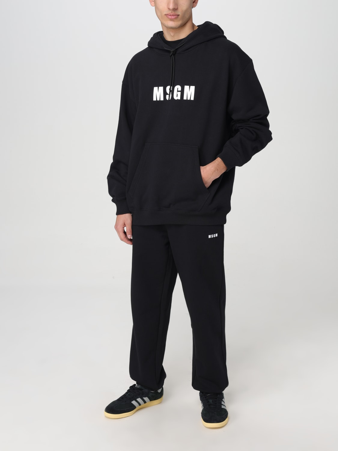 MSGM スウェットシャツ: スウェットシャツ メンズ MSGM, ブラック - Img 2