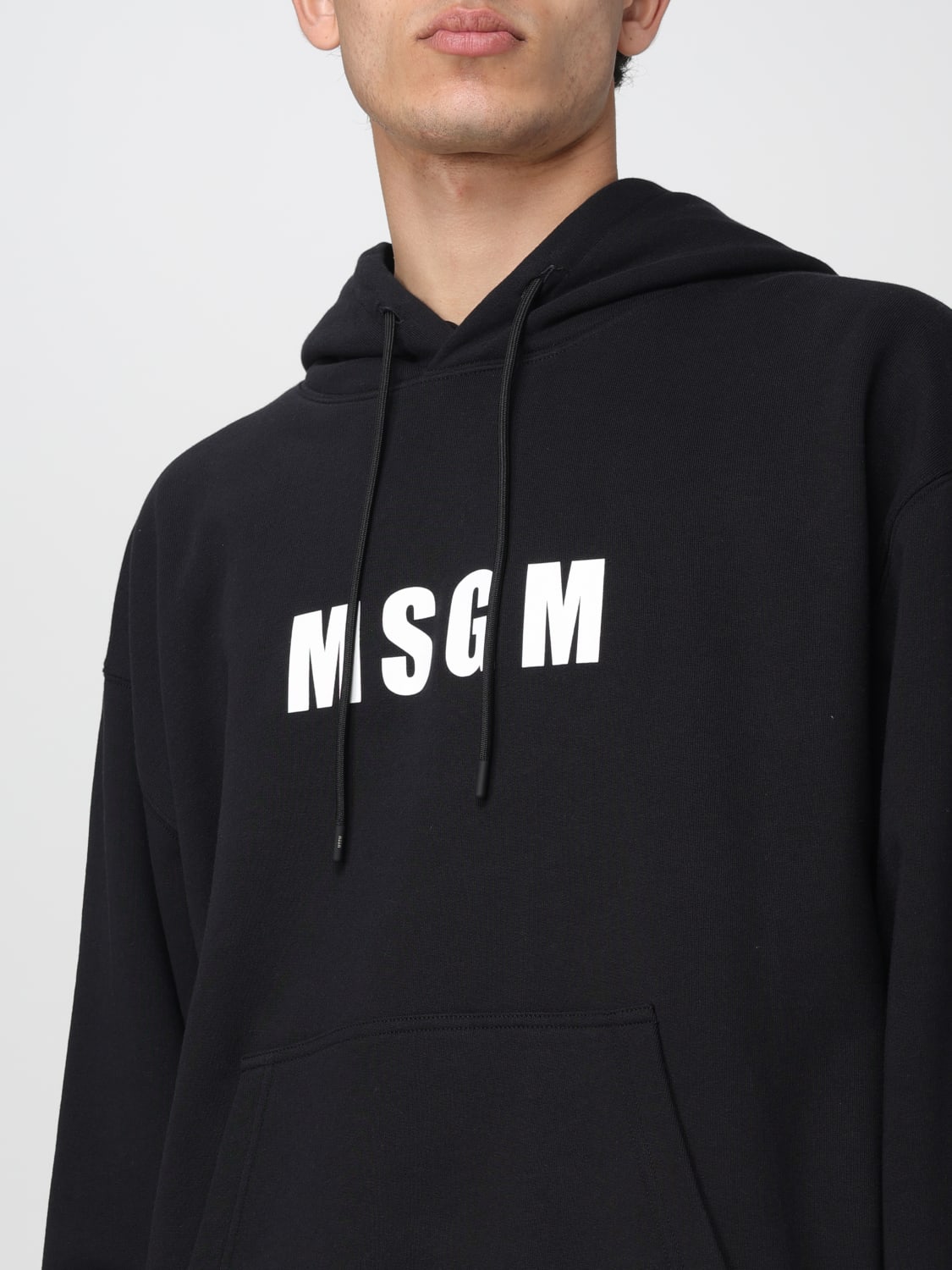 MSGM スウェットシャツ: スウェットシャツ メンズ MSGM, ブラック - Img 4