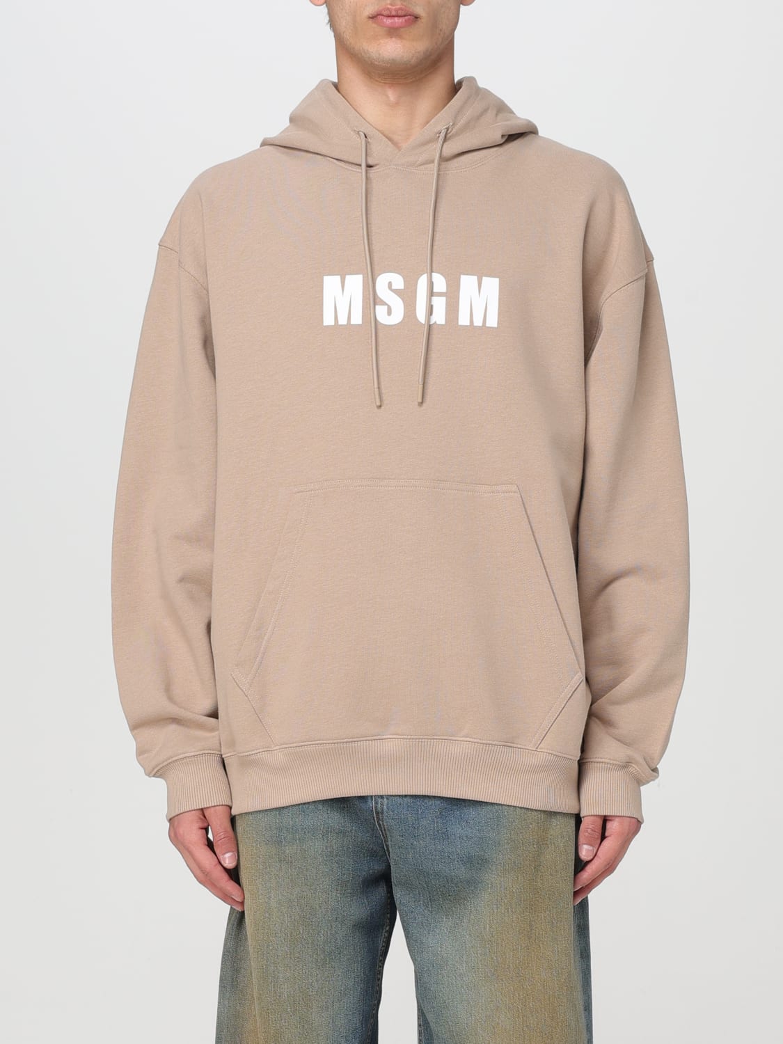 MSGM SWEATSHIRT: Sweatshirt men MSGM, Beige - Img 1