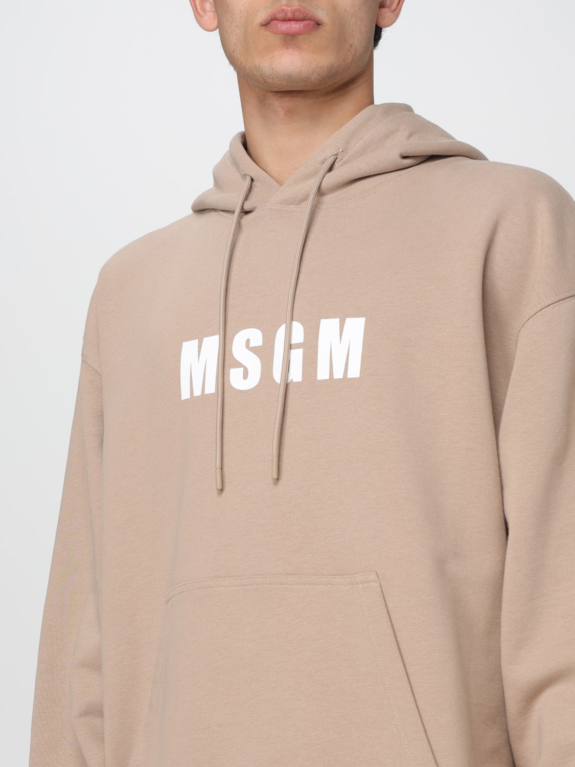 MSGM SWEATSHIRT: Sweatshirt men MSGM, Beige - Img 4