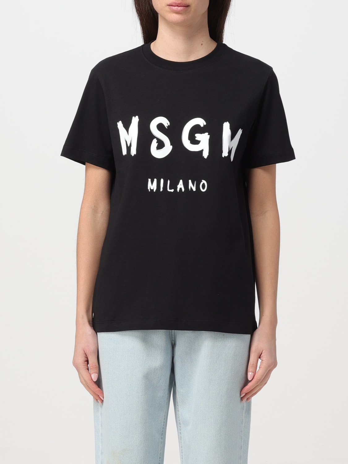 MSGM：Tシャツ レディース - ブラック | GIGLIO.COMオンラインのMSGM T 