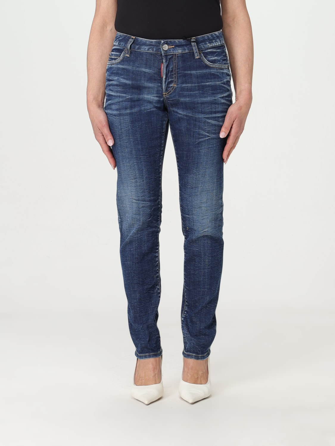 デニム・ジーパン DSQUARED2 Woman Jeans Blue S75LB0887S30342 470 Dsquared2 Outlet: Jeans woman - Blue | Dsquared2 jeans