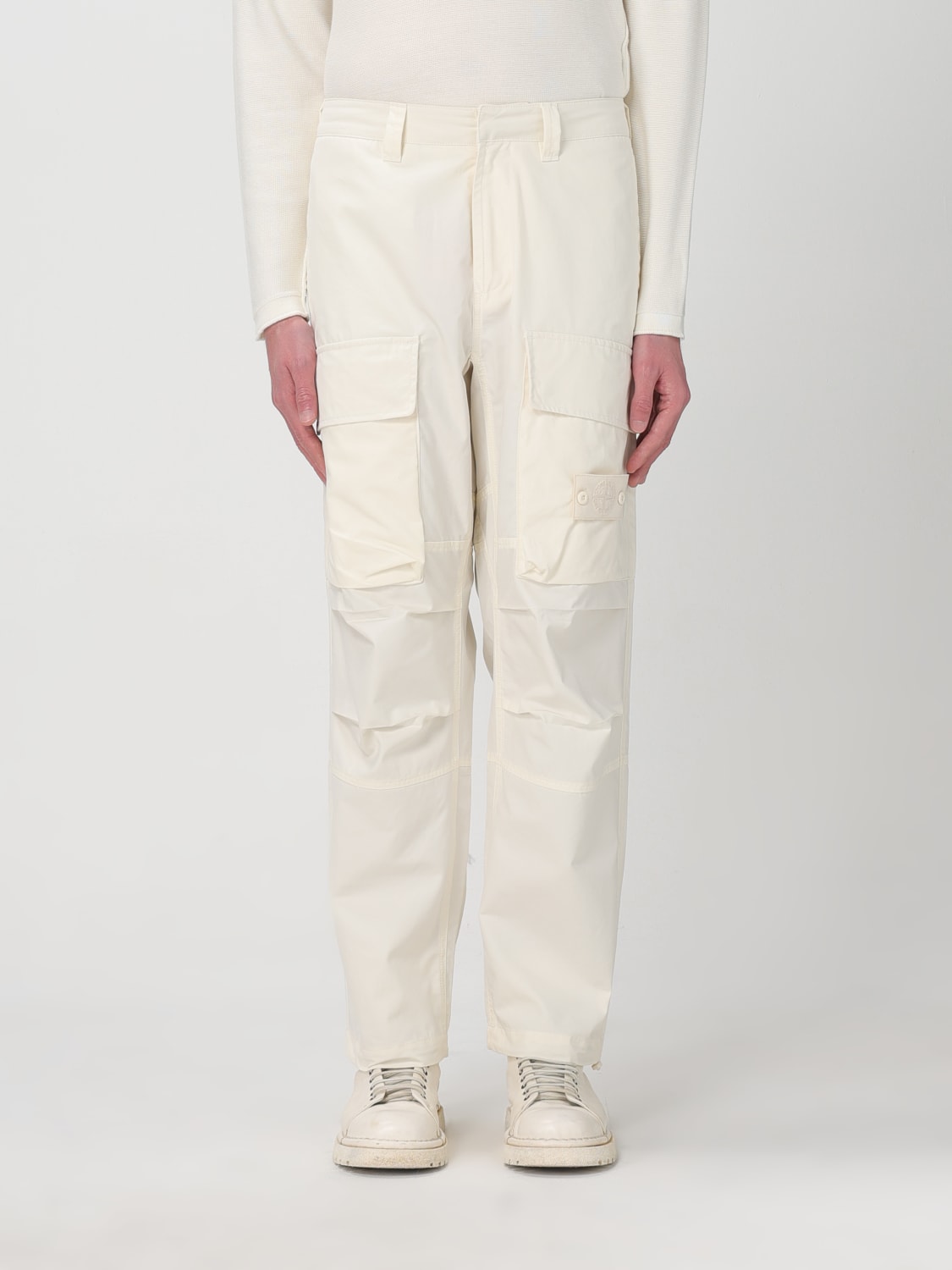 STONE ISLAND PANTALÓN: Pantalón hombre Stone Island, Blanco - Img 1