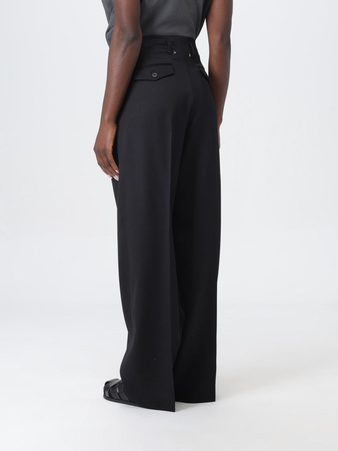 パンツ GOLDEN  Women Straight Pants GWP01203P00154690100 black GOLDEN GOOSE: Pants woman - Black | Golden Goose pants