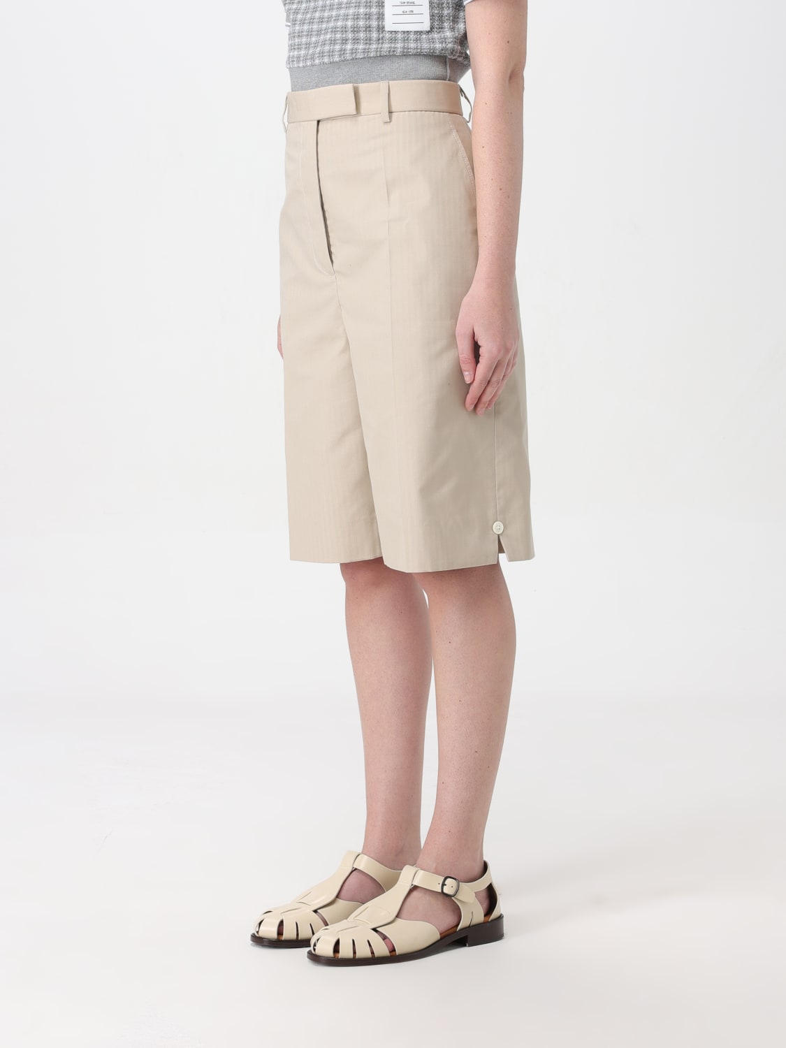 THOM BROWNE SHORT: Short femme Thom Browne, Beige - Img 4