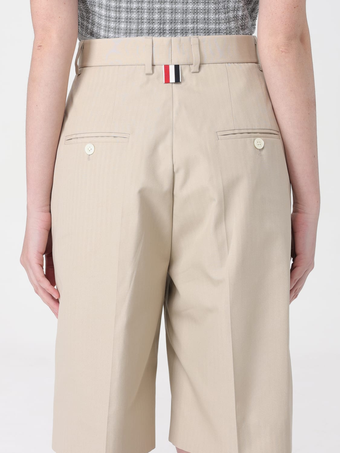 THOM BROWNE SHORT: Short femme Thom Browne, Beige - Img 5