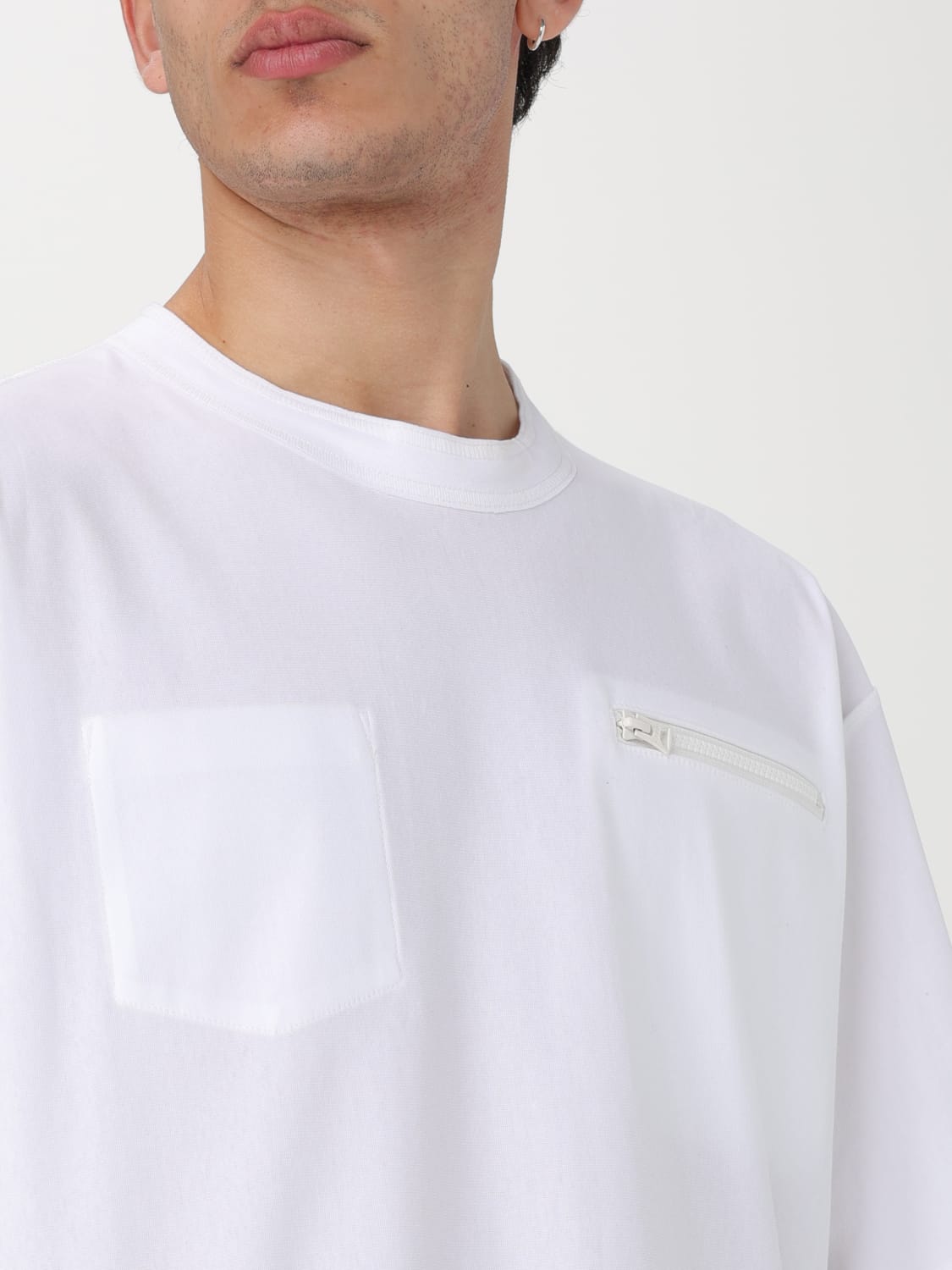 SACAI T-SHIRT: T-shirt Sacai in cotone, Bianco - Img 5