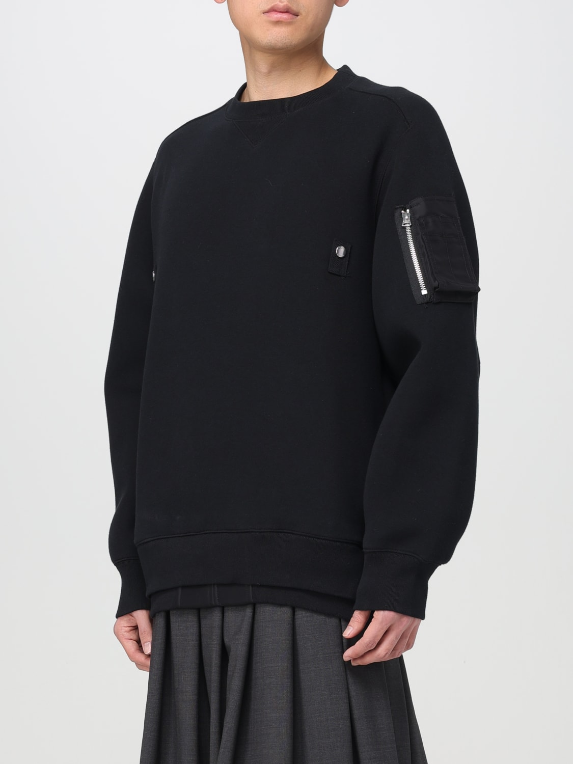 SACAI SWEATSHIRT: Pull homme Sacai, Noir - Img 4