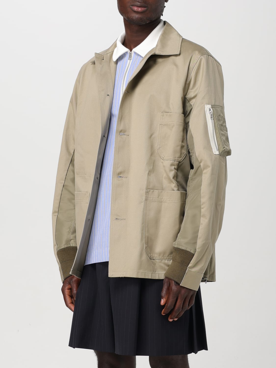 SACAI：ブレザー メンズ - ベージュ | GIGLIO.COMオンラインのSacai