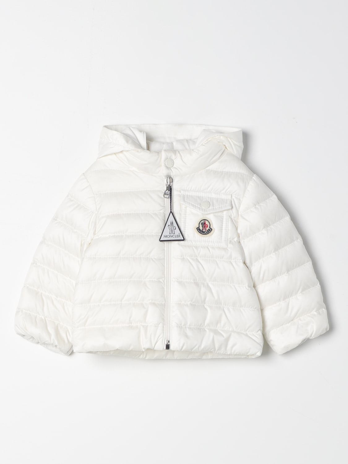 MONCLER 재킷: 코트 남아 Moncler, 화이트 - Img 1