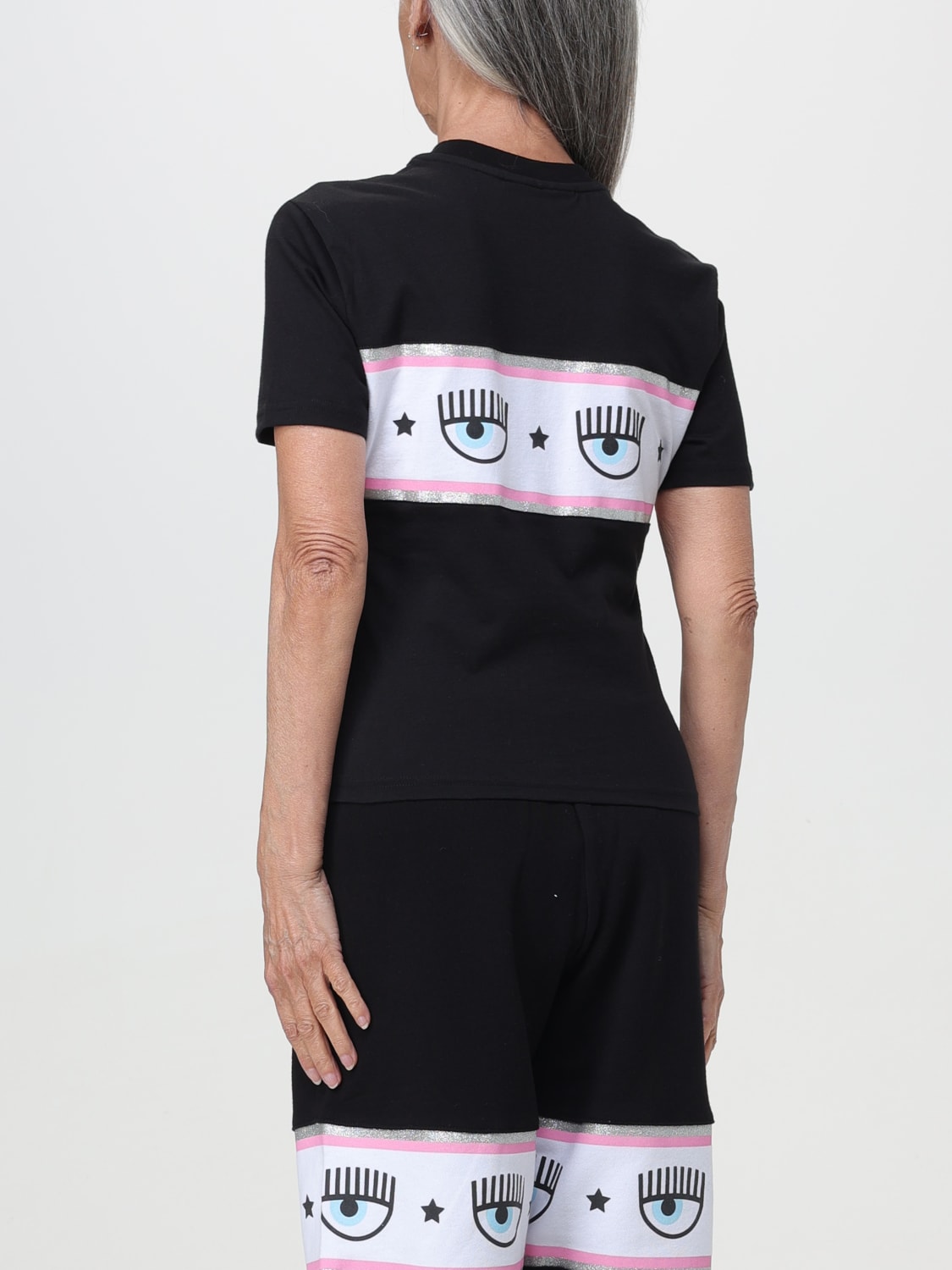 CHIARA FERRAGNI Tシャツ: Tシャツ レディース Chiara Ferragni, ブラック - Img 3