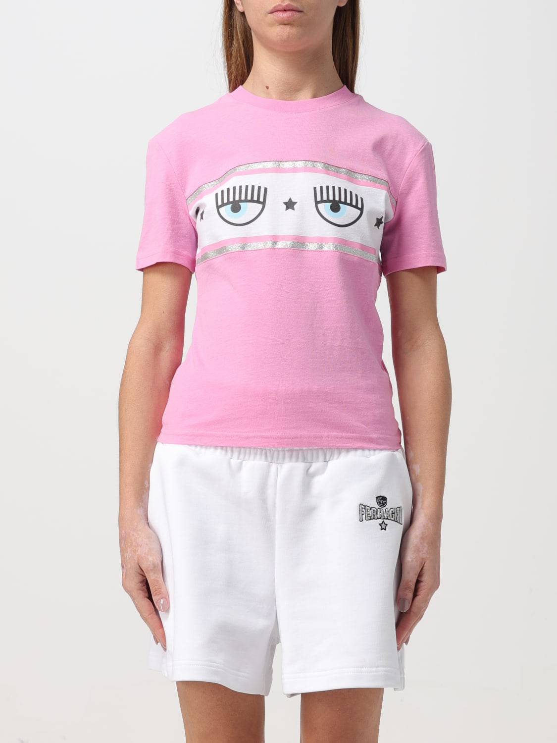 CHIARA FERRAGNI T-SHIRT: T-shirt woman Chiara Ferragni, Pink - Img 1