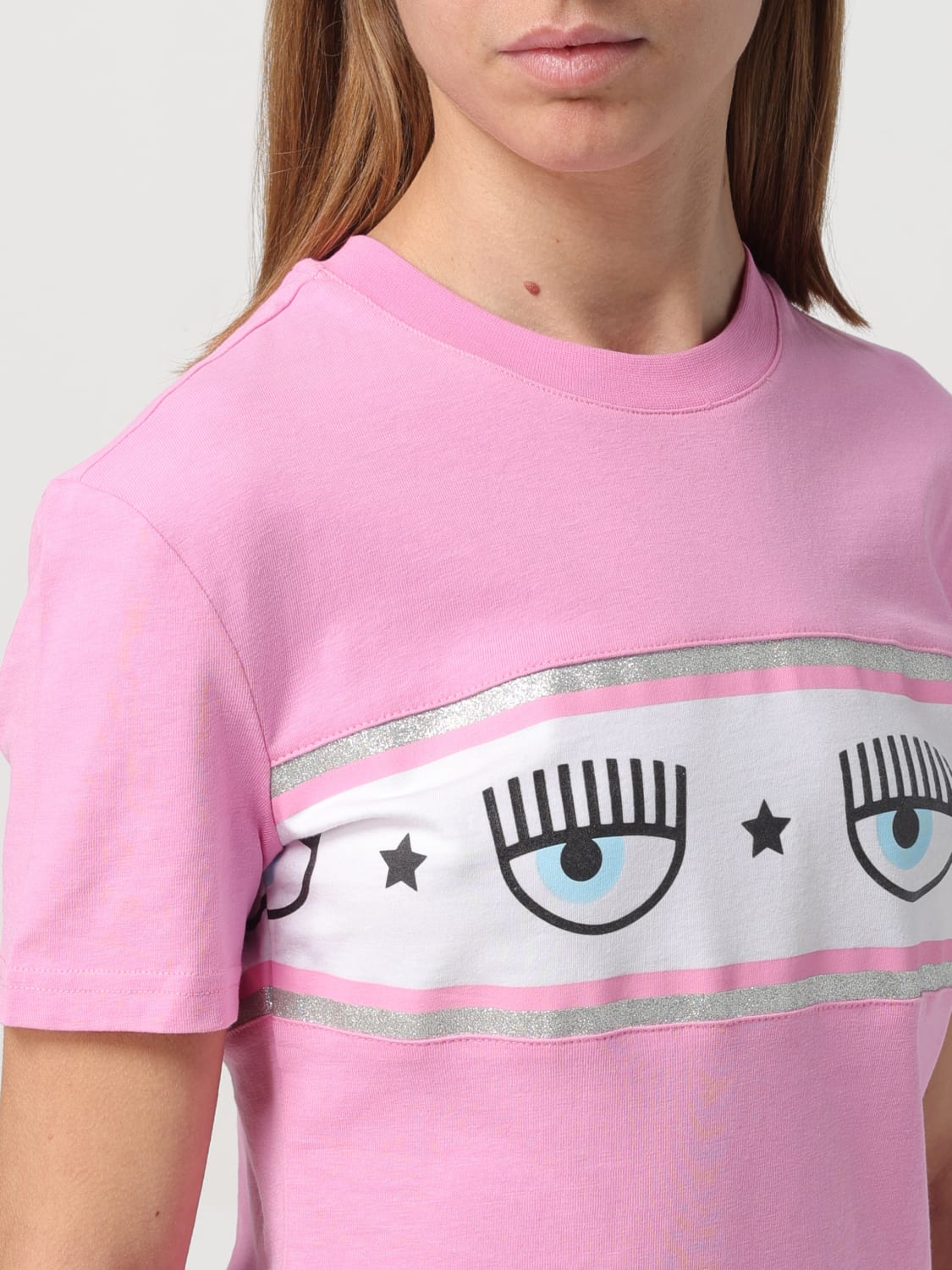 CHIARA FERRAGNI T-SHIRT: T-shirt woman Chiara Ferragni, Pink - Img 3