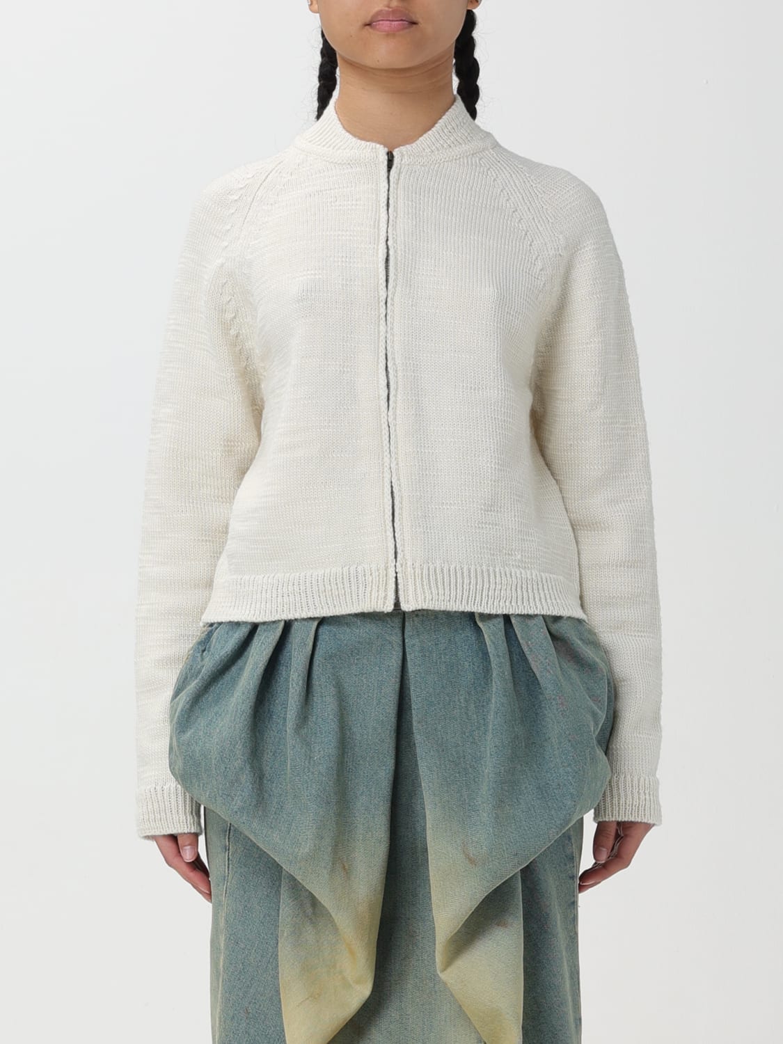 MAISON MARGIELA CARDIGAN: Cardigan woman Maison Margiela, White - Img 1