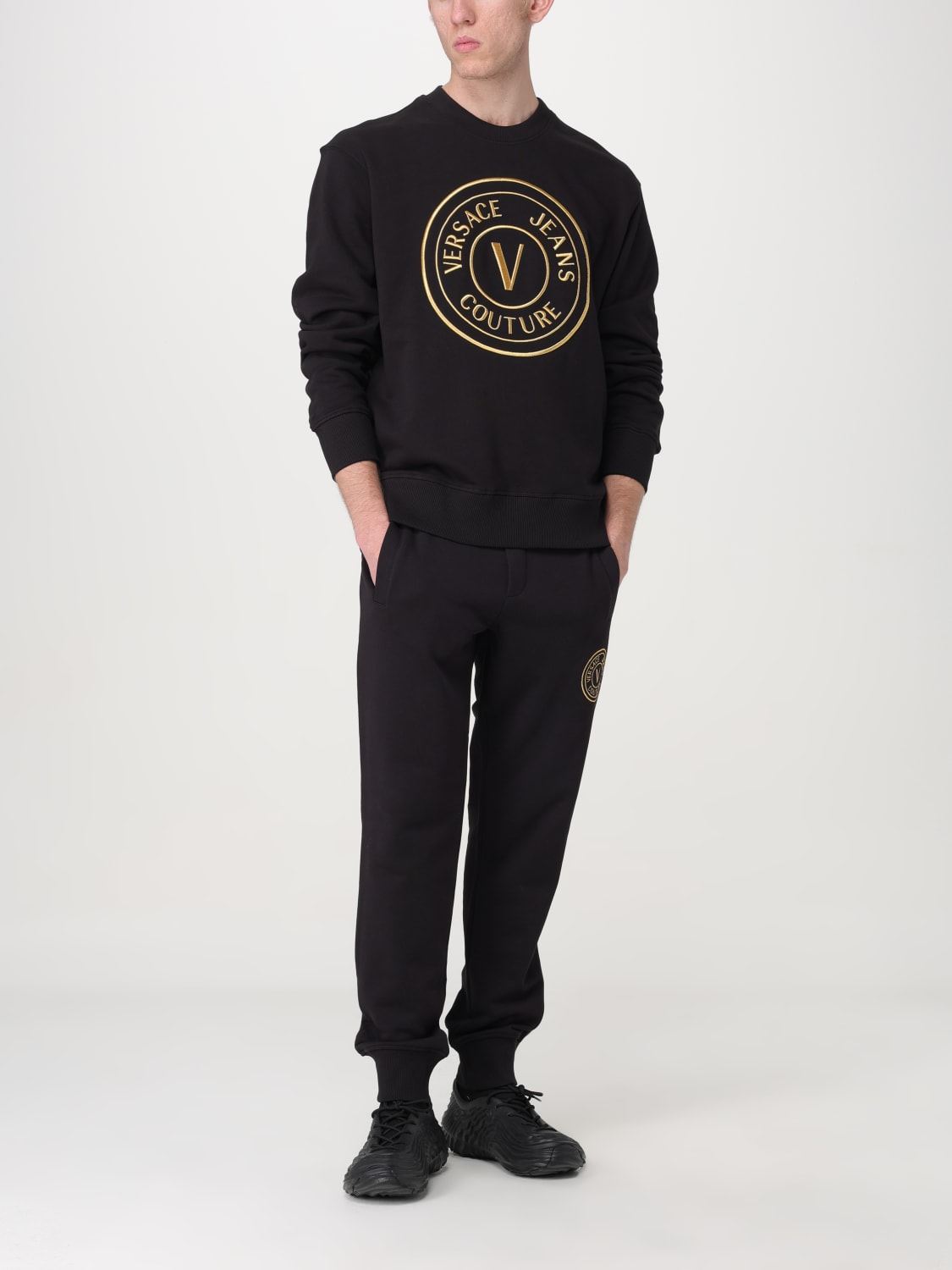 VERSACE JEANS COUTURE ТОЛСТОВКА: Толстовка Мужское Versace Jeans Couture, Черный - Img 2