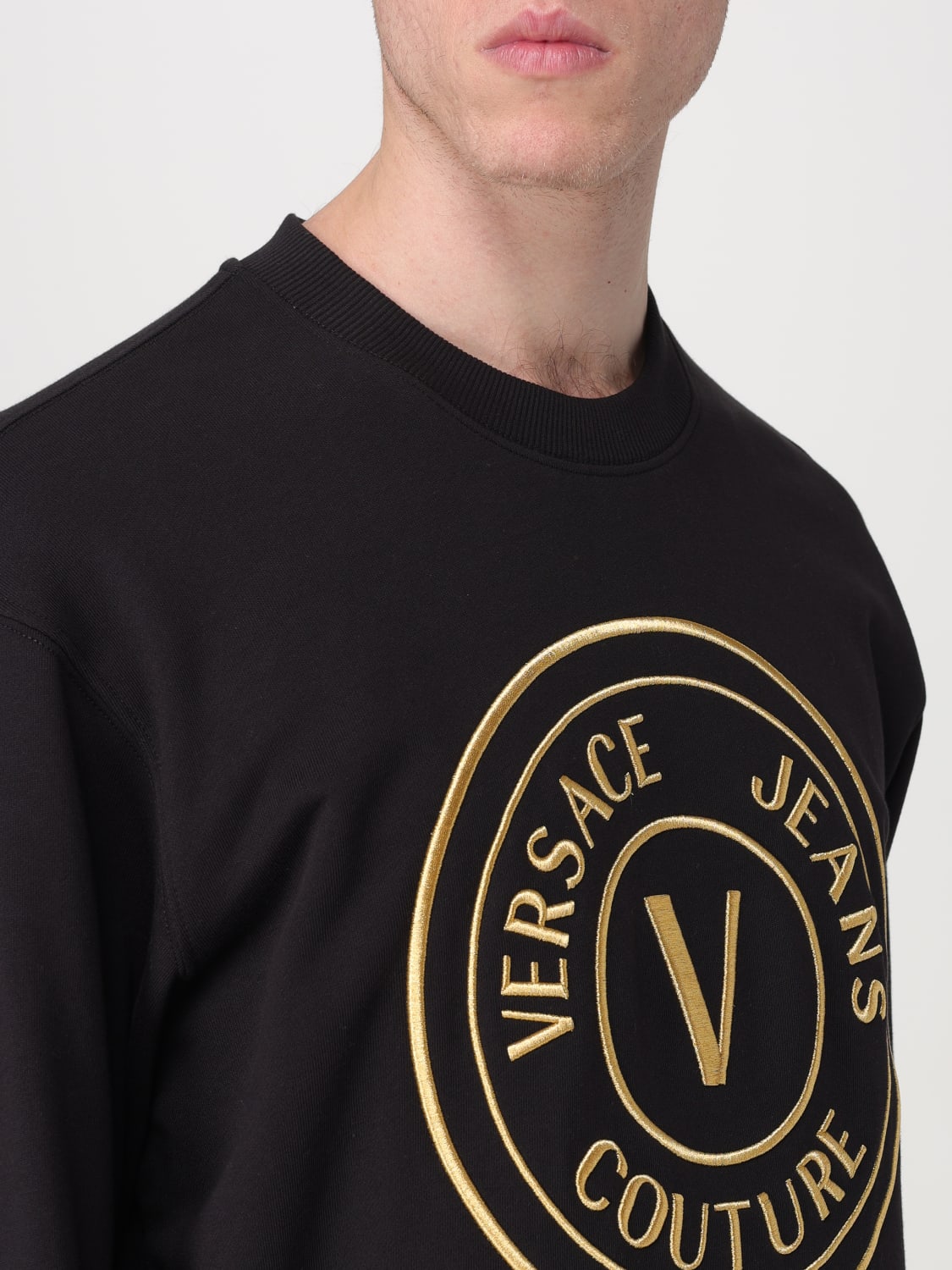 VERSACE JEANS COUTURE ТОЛСТОВКА: Толстовка Мужское Versace Jeans Couture, Черный - Img 4