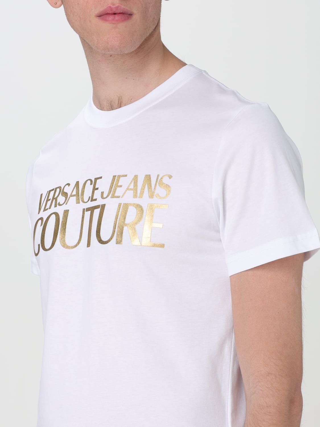 VERSACE JEANS COUTURE Tシャツ: Tシャツ メンズ Versace Jeans Couture, ホワイト - Img 3