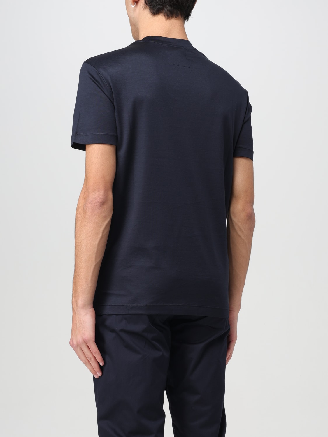EMPORIO ARMANI: T-shirt men - Blue | Emporio Armani t-shirt