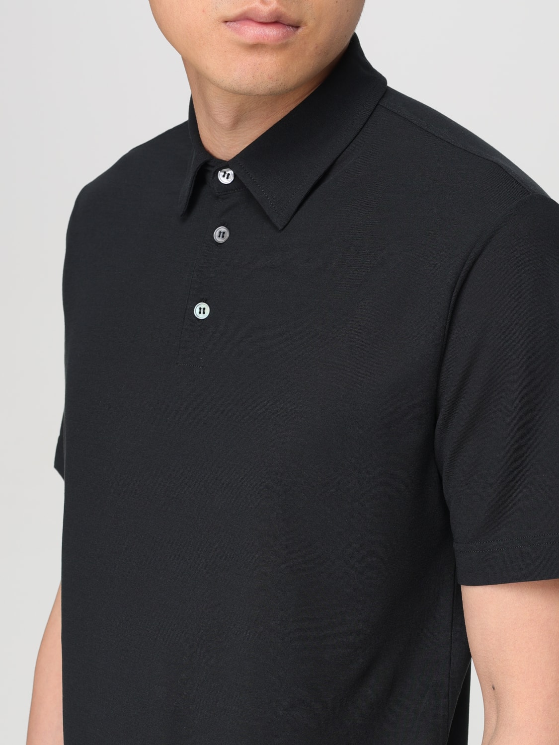 ZANONE POLO SHIRT: Polo shirt men Zanone, Black - Img 3