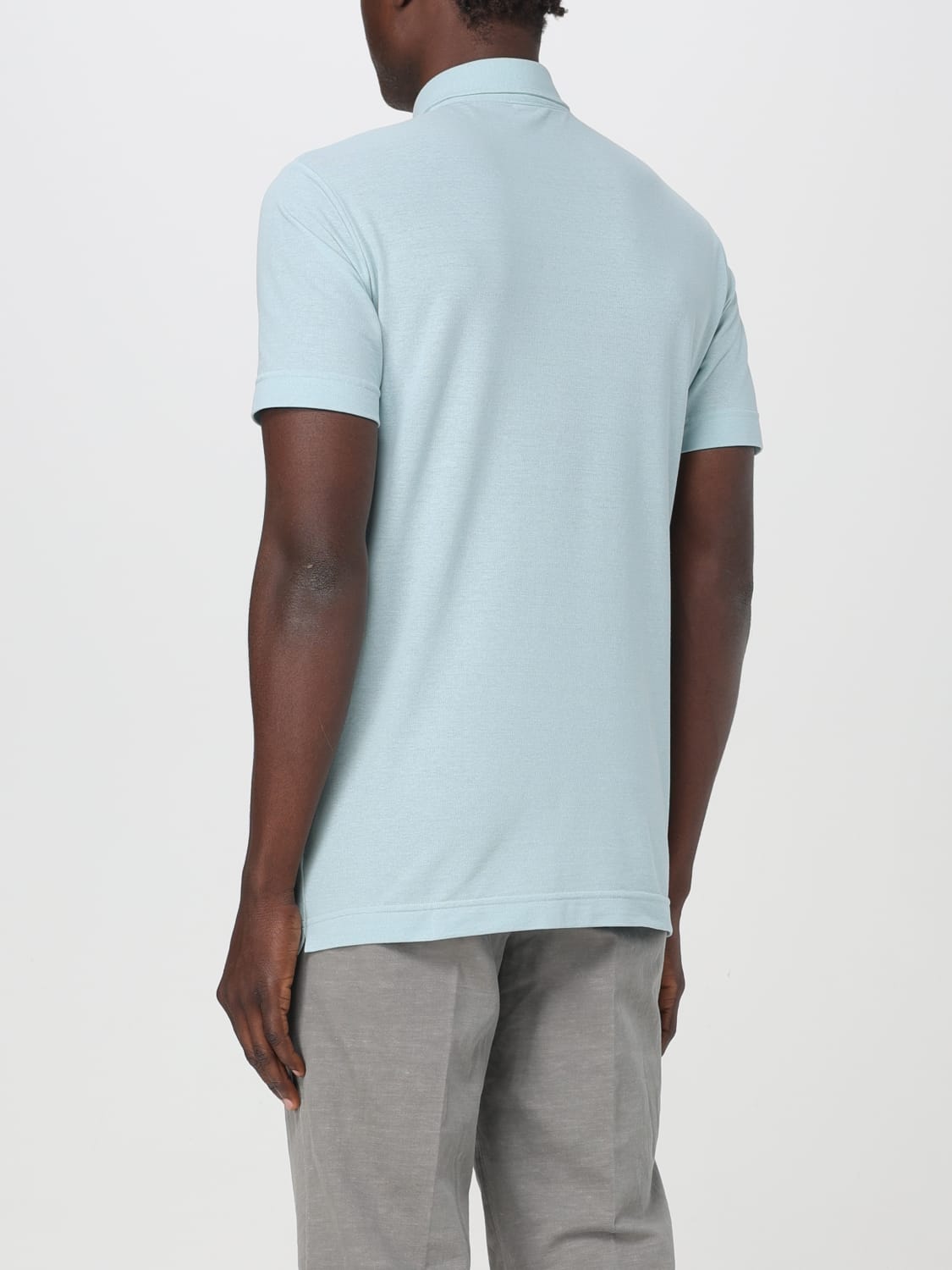 ZANONE POLO: Polo herren Zanone, Hellblau - Img 2