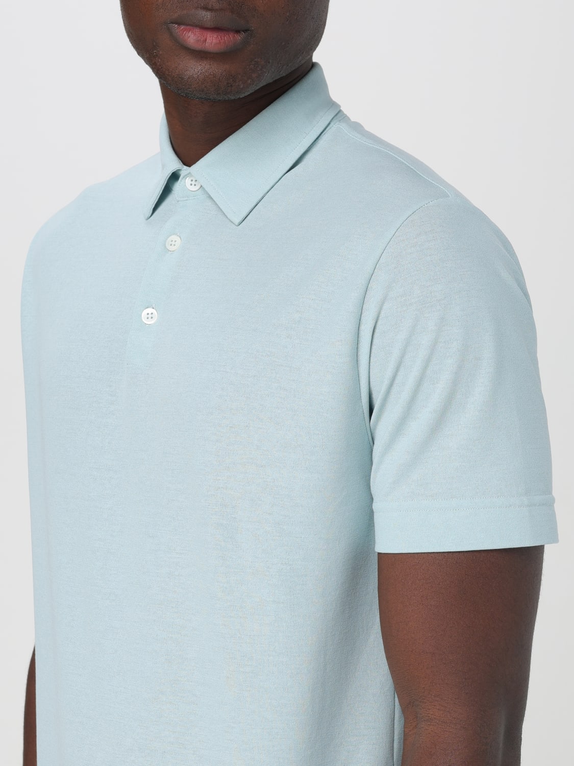 ZANONE POLO: Polo herren Zanone, Hellblau - Img 3