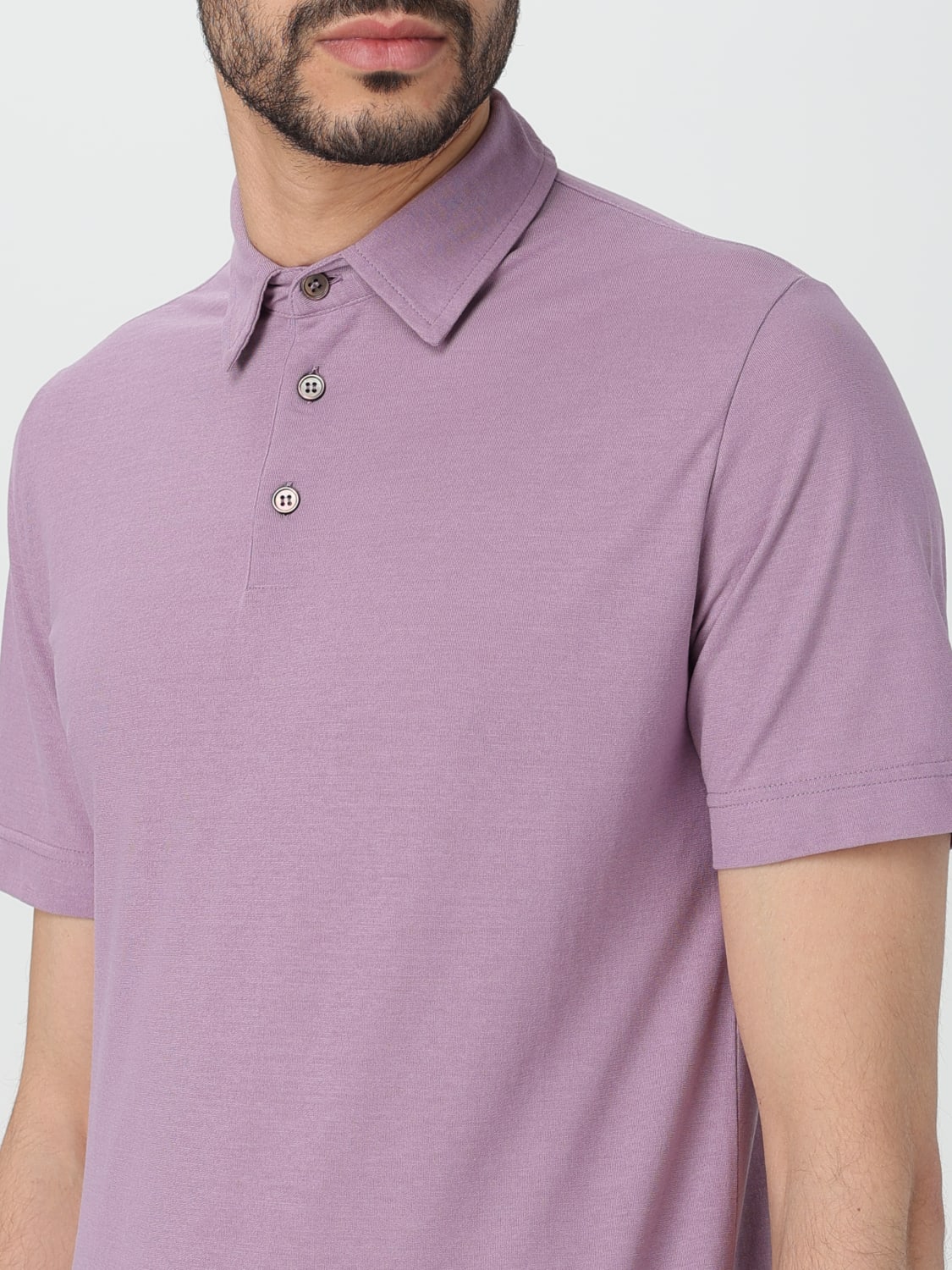 ZANONE POLO SHIRT: Polo shirt men Zanone, Lavander - Img 3