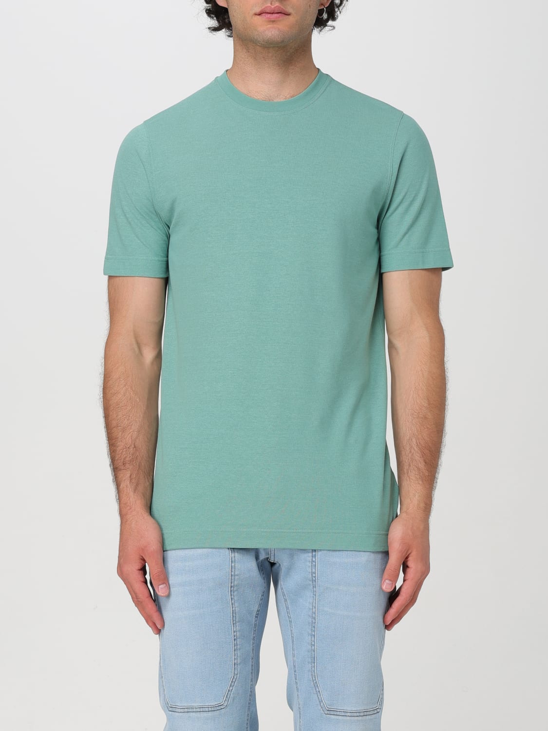 ZANONE T-SHIRT: T-shirt men Zanone, Apple Green - Img 1