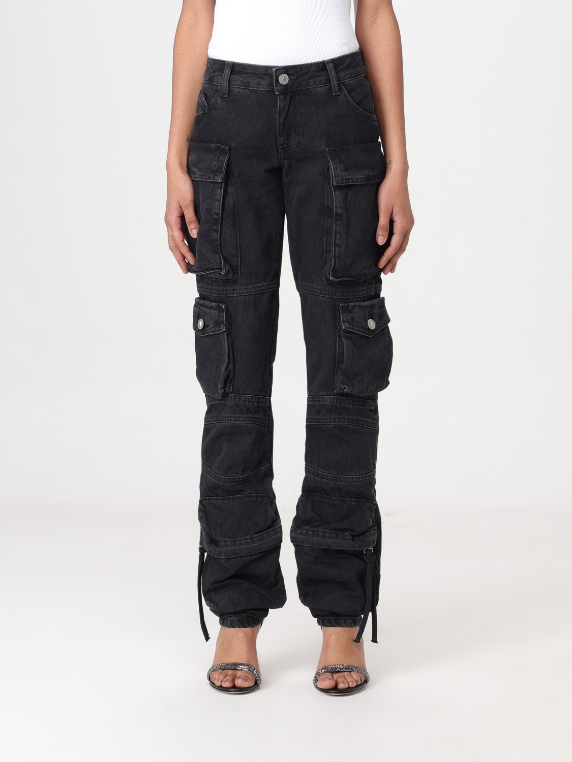 THE ATTICO JEANS: Jeans woman The Attico, Black - Img 1