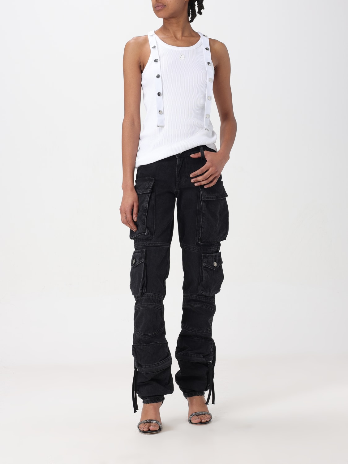 THE ATTICO JEANS: Jeans woman The Attico, Black - Img 2