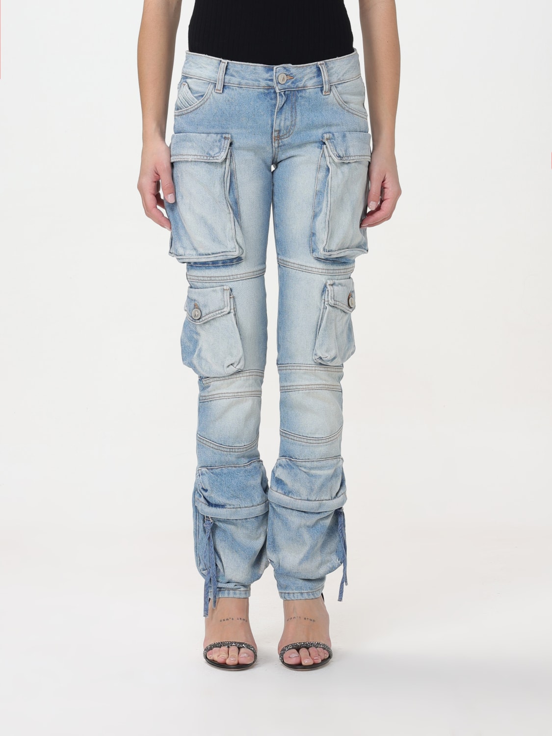 THE ATTICO JEANS: Jeans femme The Attico, Bleu - Img 1